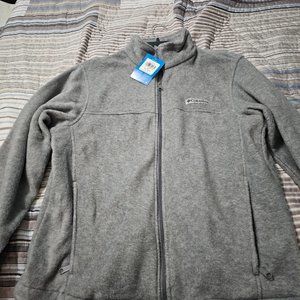 Columbia Mens Charcoal Gray Steens Mtn Full Zip Fleece Jacket M New w/ Tags